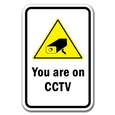 Signmission Safety Sign, 12 in Height, Aluminum, Video Surv - CCTV A-1218 Video Surv - CCTV